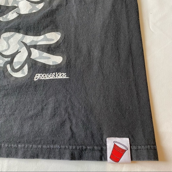 Booger Kids Black Rock Paper Scissors Graphic Tee Shirt Size Medium - Picture 9 of 9